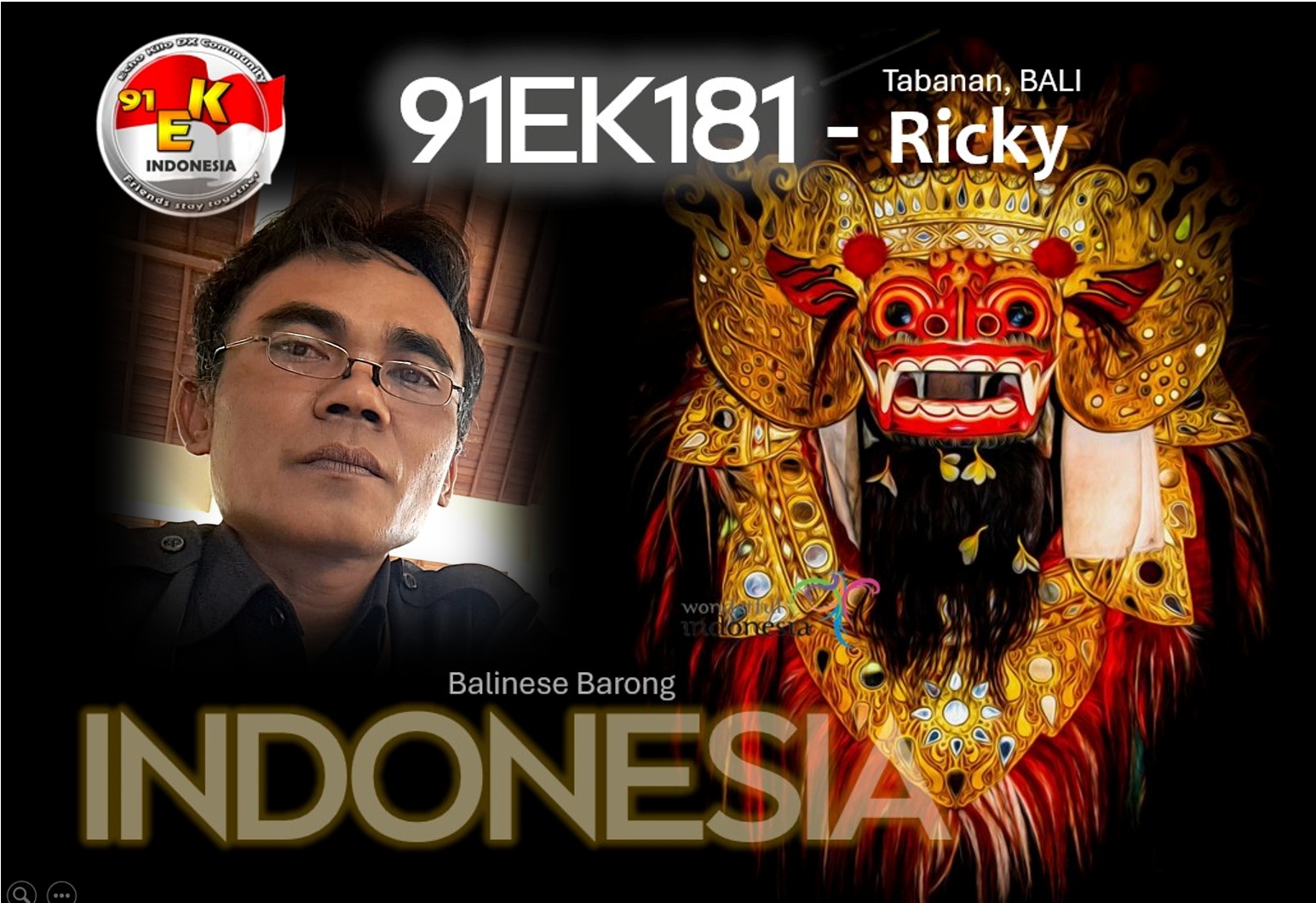 eQSL 91EK181-Ricky